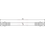Apec Brake Hose (HOS3199) Fits: Ford