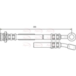 Apec Brake Hose (HOS3206)