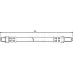 Apec Brake Hose (HOS3296)