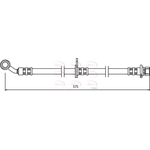 Apec Red Brake Hose (HOS3504) Fits: Honda