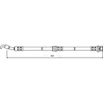 Apec Red Brake Hose (HOS3507) Fits: Kia