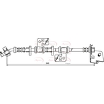 Apec Brake Hose (HOS3543)
