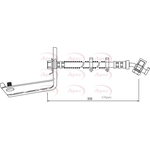 Apec Brake Hose (HOS3545) Fits: Land Rover