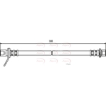 Apec Brake Hose (HOS3548)