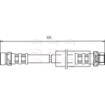 Apec Brake Hose (HOS3551)