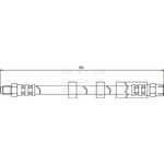 Apec Brake Hose (HOS3563)