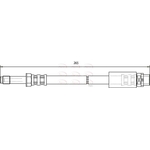 Apec Brake Hose (HOS3566) Fits: BMW
