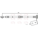 Apec Brake Hose (HOS3570)