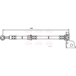 Apec Brake Hose (HOS3573) Fits: Hyundai