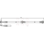 Apec Brake Hose (HOS3576) Fits: Nissan