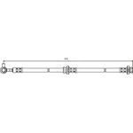 Apec Brake Hose (HOS3577) Fits: Nissan
