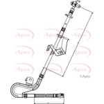 Apec Red Brake Hose (HOS3839) Fits: Citroën