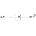 Apec Red Brake Hose (HOS3863) Fits: Honda