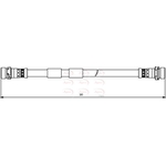 Apec Red Brake Hose (HOS3867)