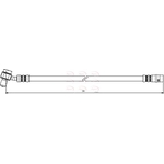 Apec Red Brake Hose (HOS3871)