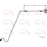 Apec Red Brake Hose (HOS3875)