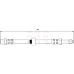 Apec Red Brake Hose (HOS3878) Fits: Volvo