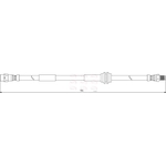 Apec Red Brake Hose (HOS3879)