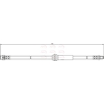 Apec Red Brake Hose (HOS3880)