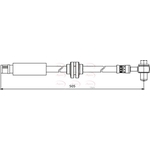Apec Red Brake Hose (HOS3885)