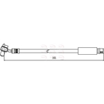 Apec Red Brake Hose (HOS3886)