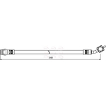 Apec Red Brake Hose (HOS3925)