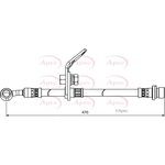 Apec Brake Hose (HOS3979)