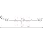 Apec Brake Hose (HOS3984) Fits: Honda