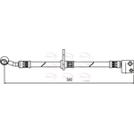 Apec Brake Hose (HOS3988)