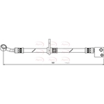 Apec Brake Hose (HOS3989)