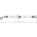 Apec Brake Hose (HOS3996)