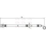 Apec Brake Hose (HOS3997)