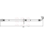 Apec Brake Hose (HOS3998)