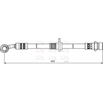 Apec Brake Hose (HOS4000) Fits: Honda
