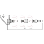 Apec Brake Hose (HOS4022)