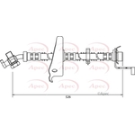 Apec Brake Hose (HOS4027) Fits: Land Rover