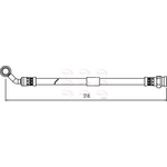 Apec Brake Hose (HOS4030)