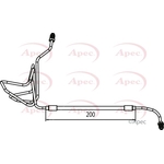 Apec Red Brake Hose (HOS4064) Fits: Renault