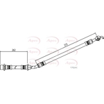 Apec Red Brake Hose (HOS4077)