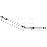 Apec Red Brake Hose (HOS4088)