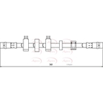 Apec Red Brake Hose (HOS4099) Fits: VW
