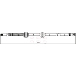 Apec Red Brake Hose (HOS4100) Fits: VW