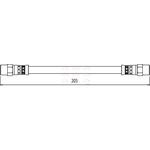 Apec Red Brake Hose (HOS4107)