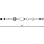 Apec Red Brake Hose (HOS4108)