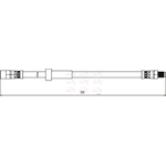 Apec Red Brake Hose (HOS4113) Fits: Volvo