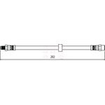 Apec Red Brake Hose (HOS4114) Fits: Volvo