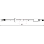 Apec Red Brake Hose (HOS4115)