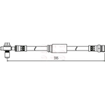 Apec Red Brake Hose (HOS4130)