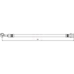 Apec Red Brake Hose (HOS4133) Fits: Hyundai