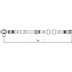 Apec Red Brake Hose (HOS4135)